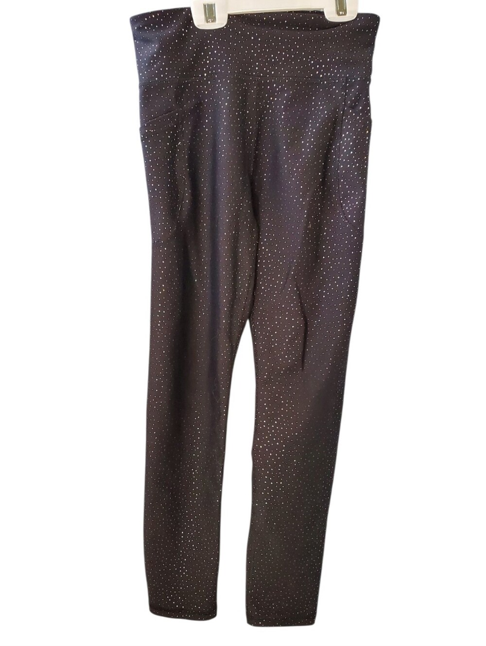 Old Navy Black High-Waist Sparkle Leggings Girl's Size 10/12